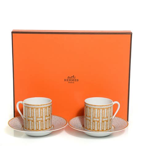 hermes cup and saucer set price|hermes porcelain tea cups.